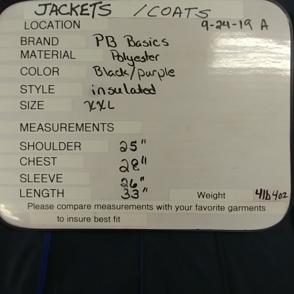 PB Basics insulated black/purple 2front pockets - Picture 4 of 5